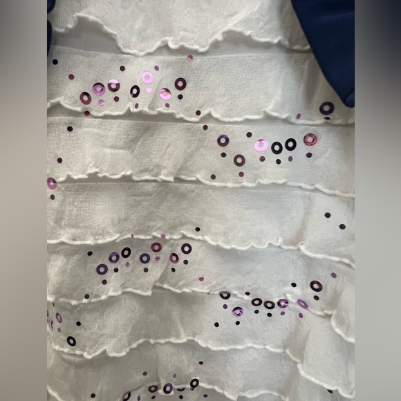 SPEECHLESS KIDS LONG DRESSY RUFFLED DRESS W/SEQUINS OF LIGHT PURPLE COLOR SZ 12 - Picture 5 of 8